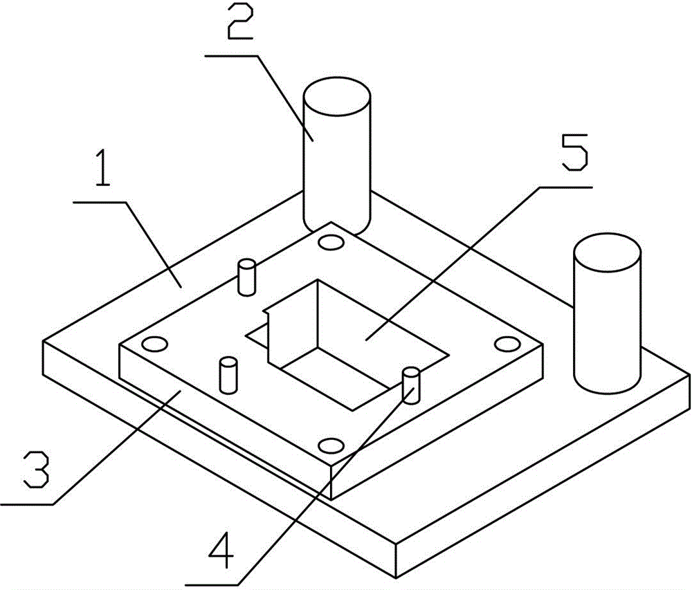 一种信报箱门板冲角模的制作方法