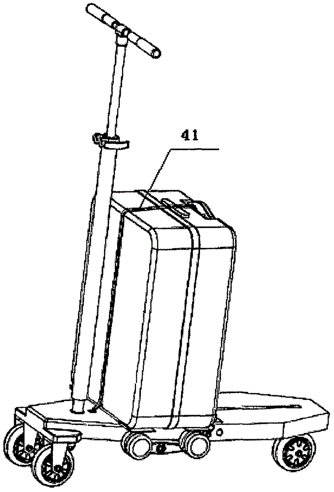 一种行李箱滑板车的制作方法