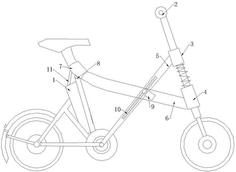一种辅助自行车车座架的制作方法