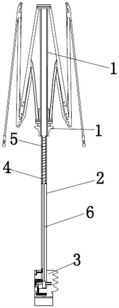 一种应用于折叠伞的收合装置以及使用该收合装置的折叠伞的制作方法