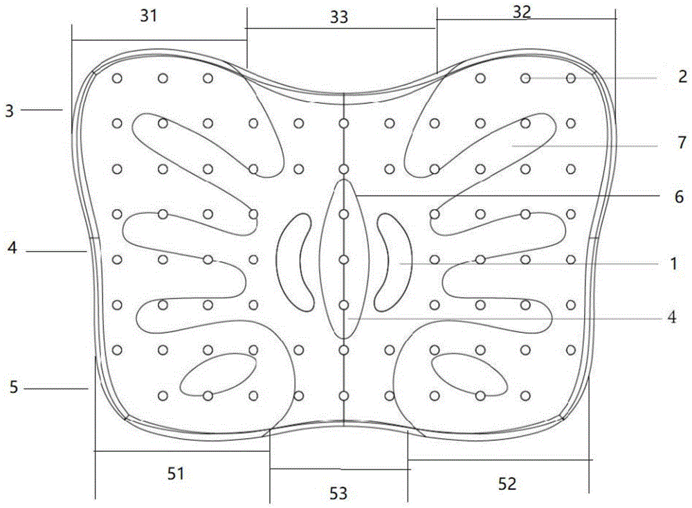 蝴蝶造型的乳胶枕的制作方法