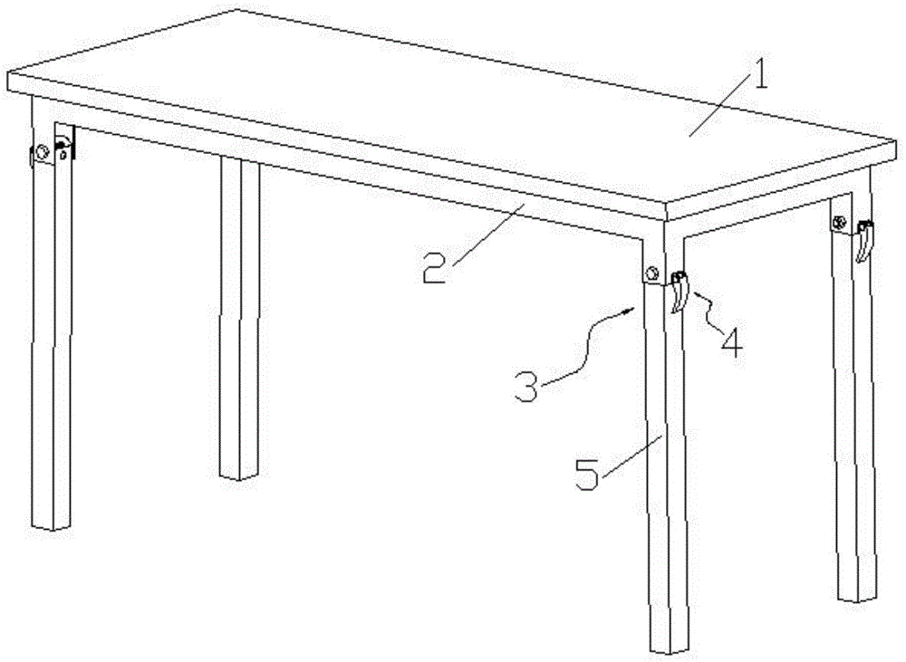 一种调节方便的用于家具的折叠机构的制作方法