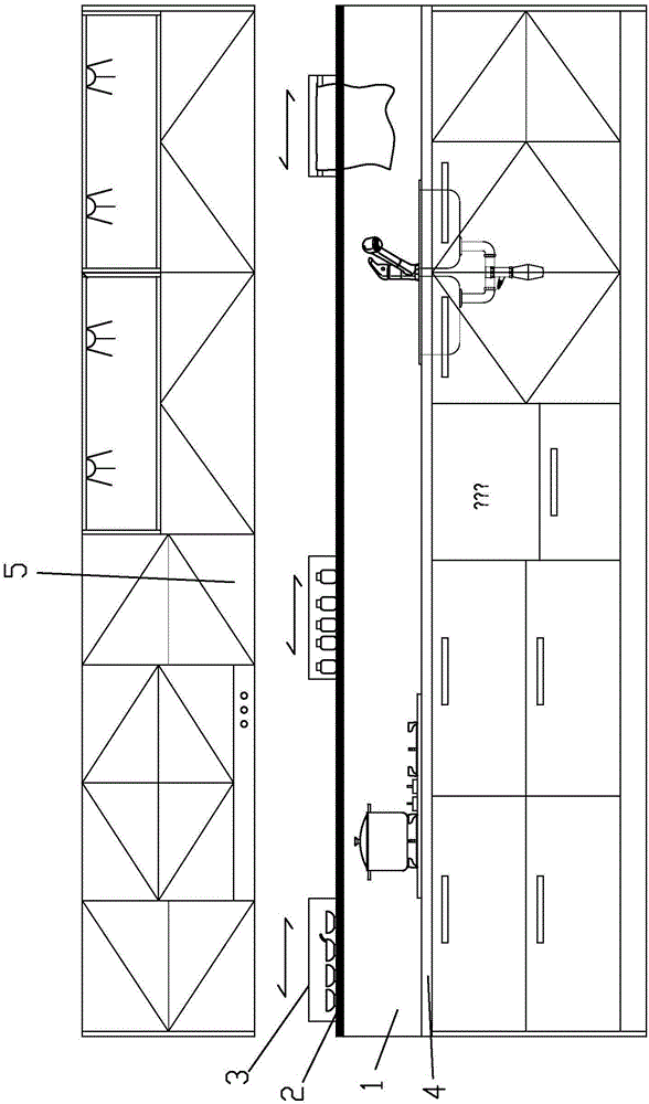 一种厨房后挡水悬挂结构的制作方法