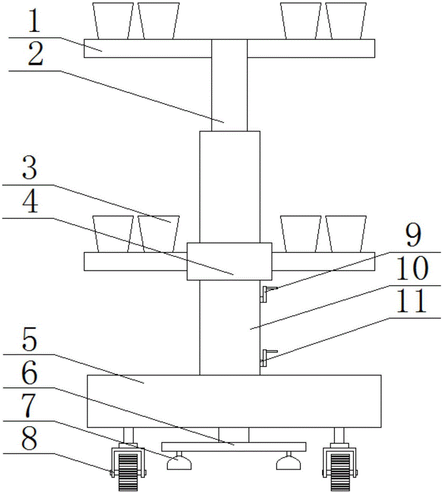 一种蓝莓种植分层架的制作方法