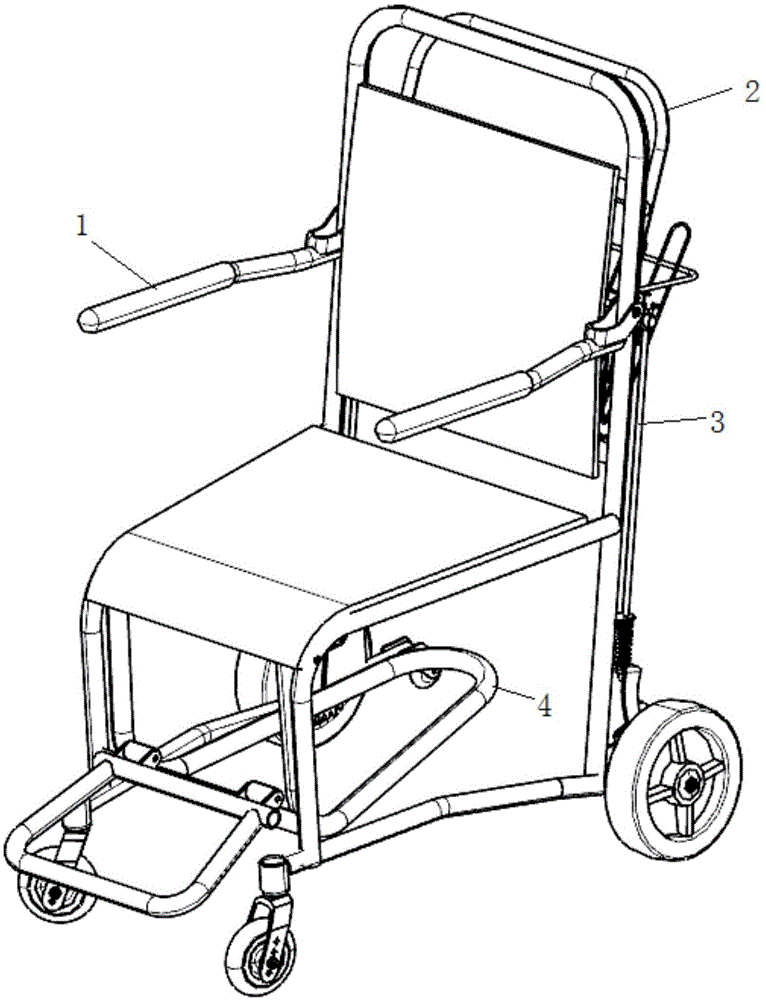 一种自锁刹车轮椅的制作方法