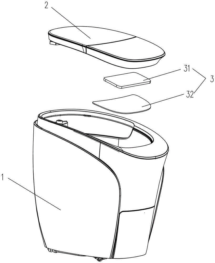 一种带膝盖热敷装置的足浴器的制作方法