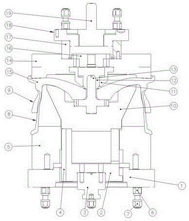 汽车轮毂旋压机专用旋压模具的制作方法