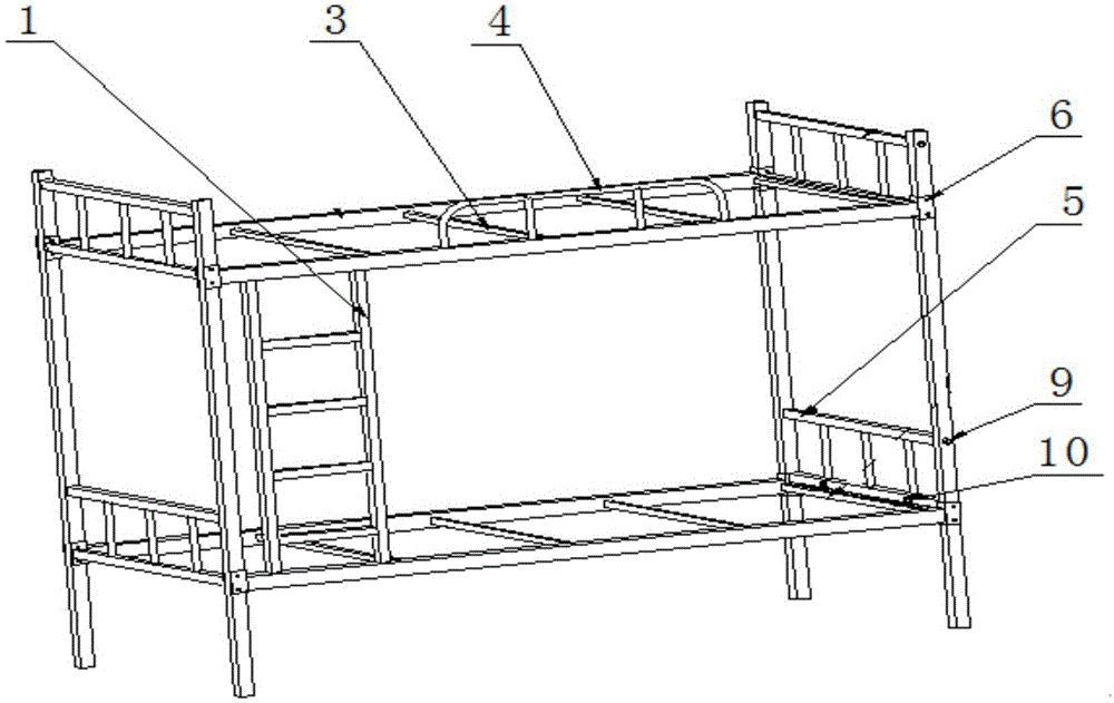 一种折叠式高低床的制作方法