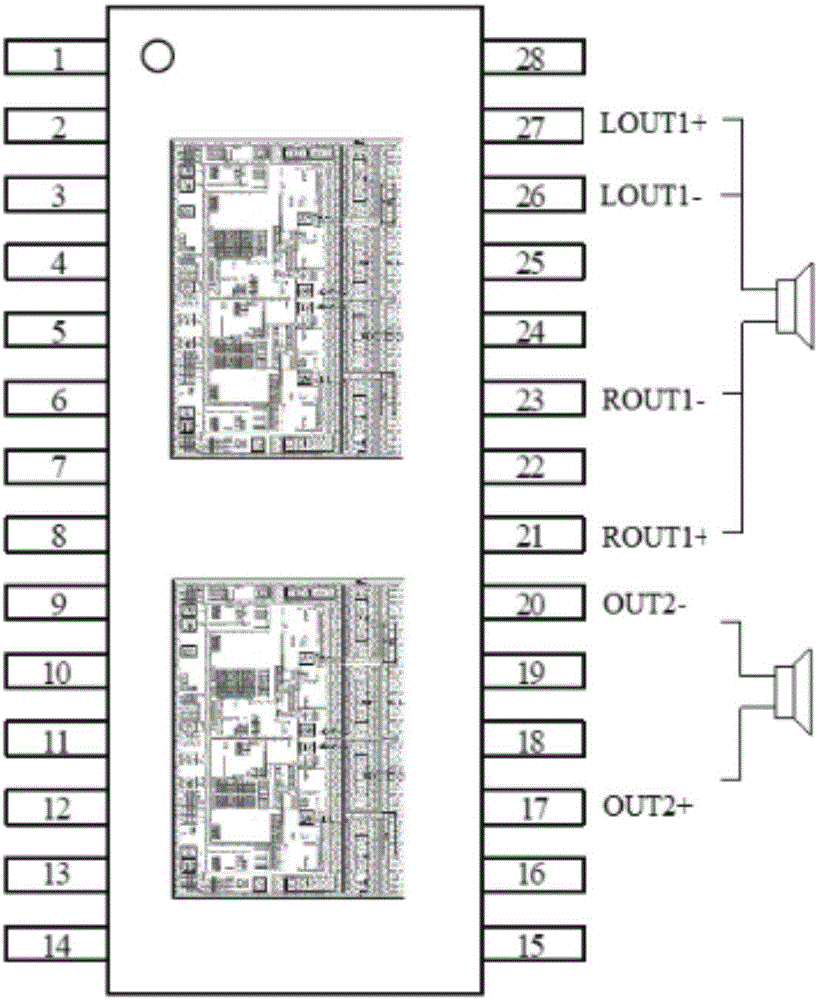 提高音频功放输出功率的封装结构、封装方法及接线结构与流程