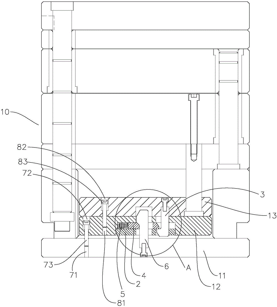 一种模具顶出扣机结构的制作方法