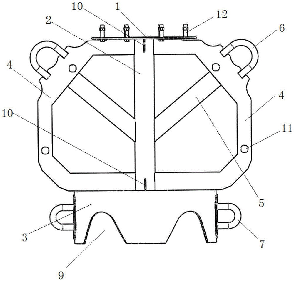 一种轻量型抗冲击浮标龙骨架的制作方法