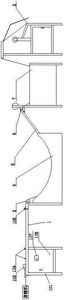 曲缩纱布的对折和成卷联机装置的制作方法