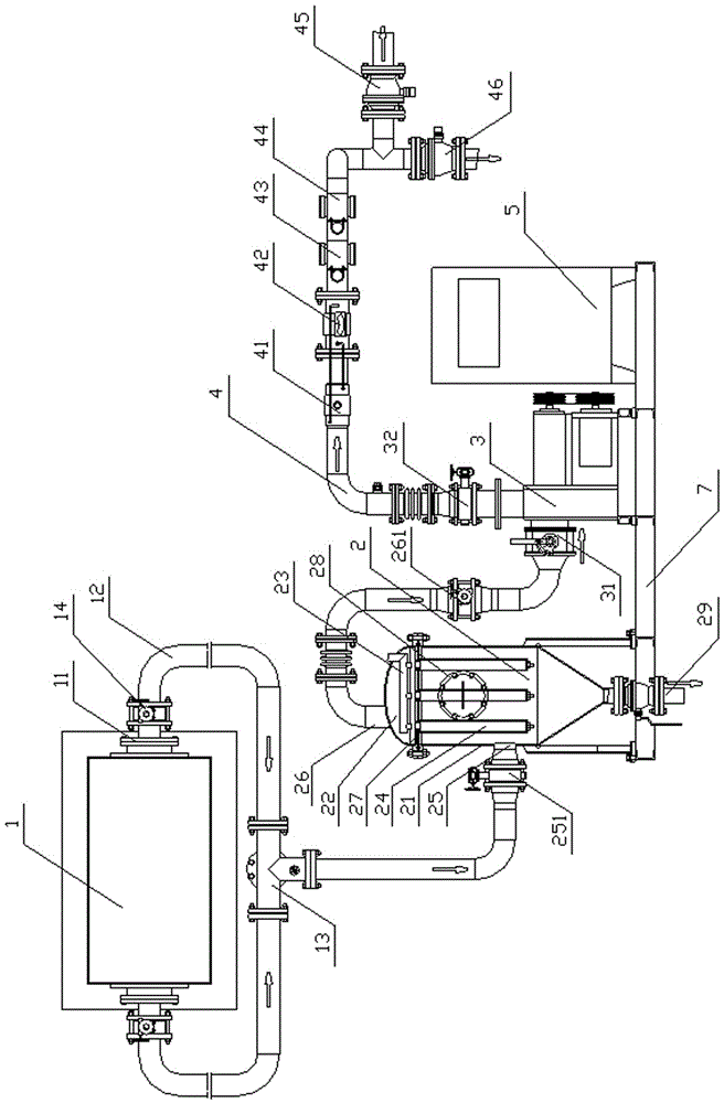 一种热镀锌机组炉鼻子内的锌灰气体外循环过滤装置的制作方法