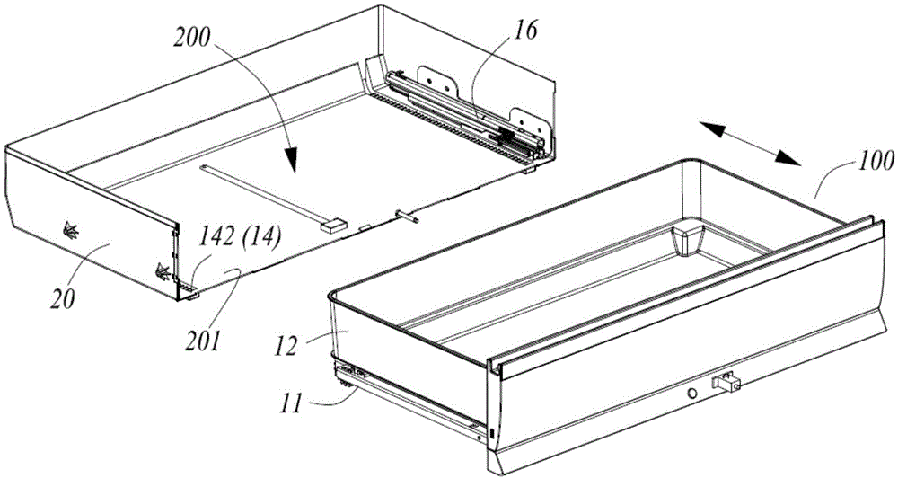 自动弹出式抽屉组件及具有该抽屉组件的冰箱的制作方法