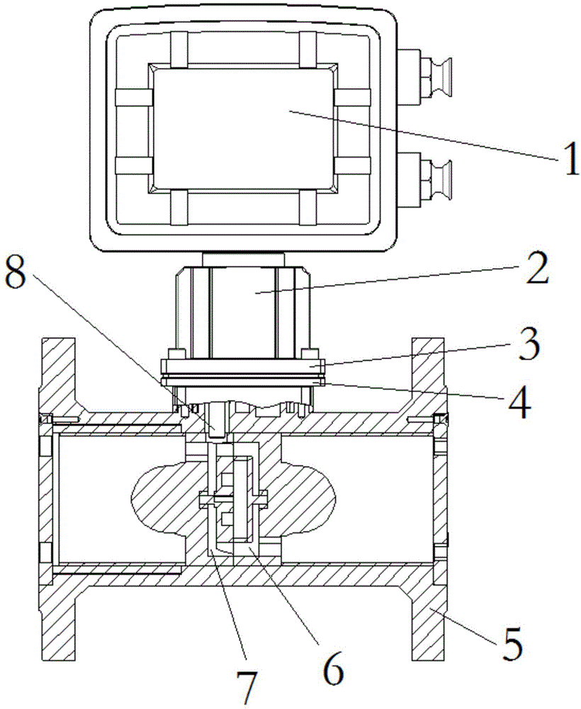 一种气体涡轮流量计的制作方法