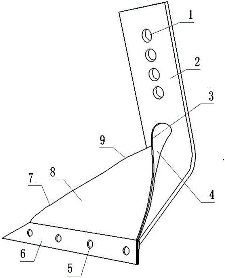 用于客土改良土壤的水平翻耕犁刀的制作方法