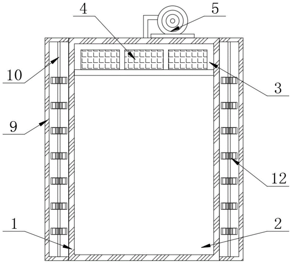 一种带有空气循环散热功能的PLC控制柜的制作方法