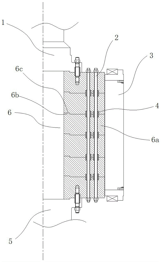 一种水轮发电机分段磁轭结构的制作方法
