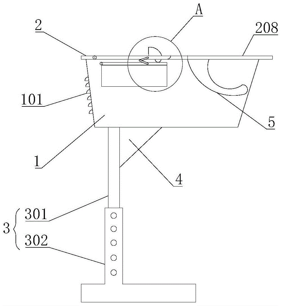 一种教学用多功能课桌的制作方法