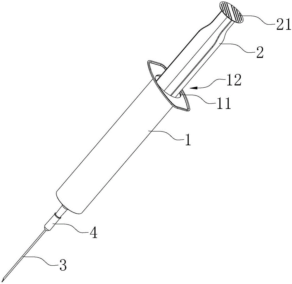 一次性兽医注射器的制作方法