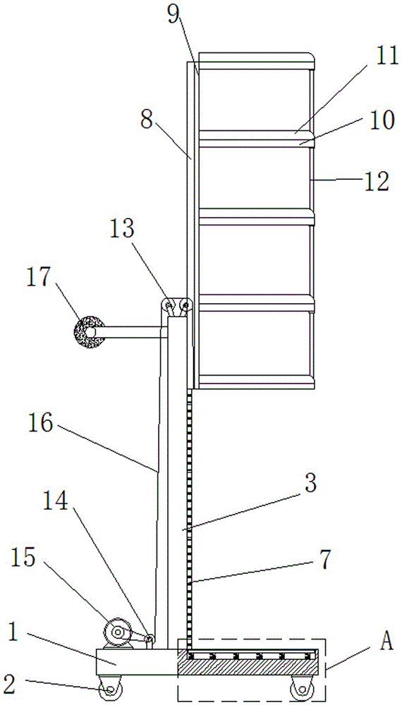 一种神经内科护理用移动支架的制作方法