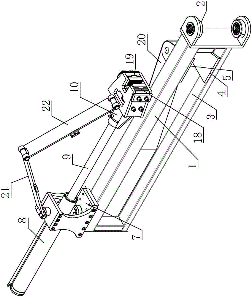 拉弯机具有抽芯结构的旋转张臂的制作方法