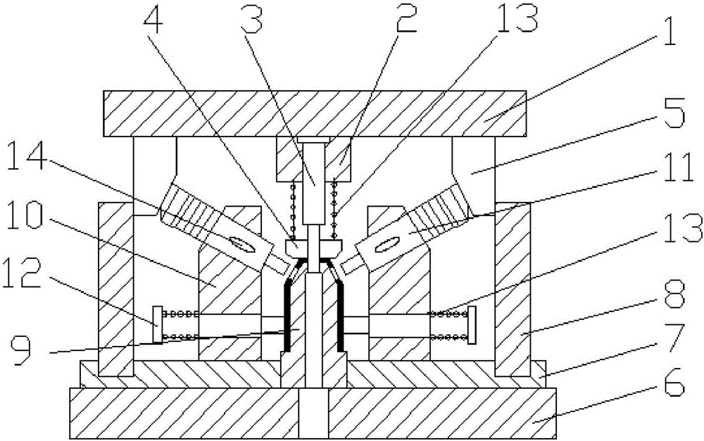 一种多个平面冲孔模具的制作方法