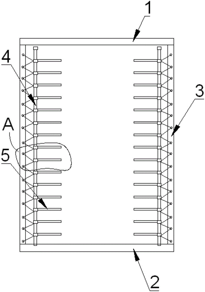 一种电缆沟盖板的存放支架的制作方法
