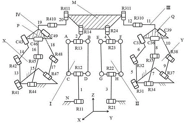 一种具备五维运动的并联机构的制作方法