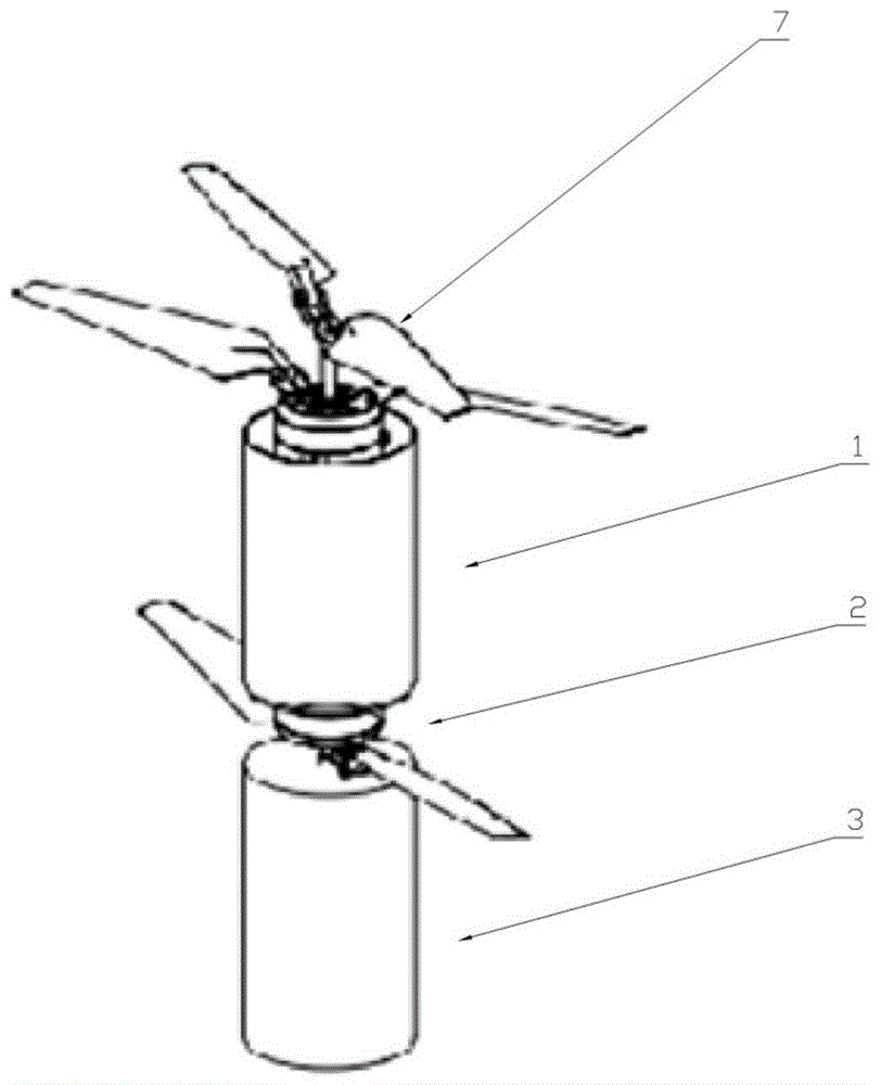 共轴双旋翼推力矢量无人机的制作方法