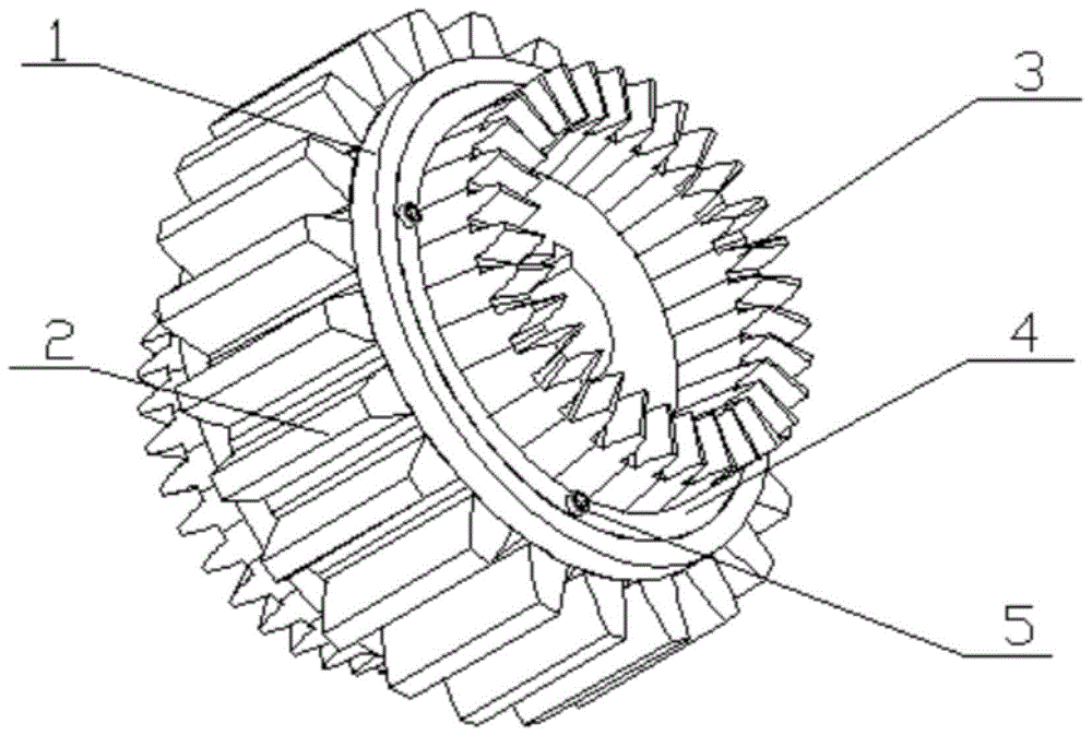 一种可更换式动力分流传动组合齿轮的制作方法