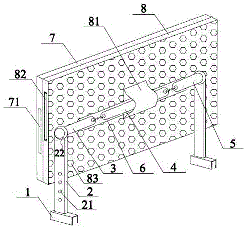 一种床上用的可折叠桌的制作方法