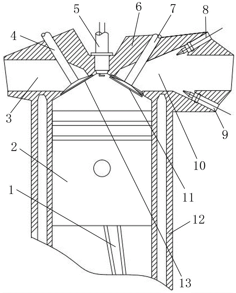 高压缩比点火式内燃机的制作方法