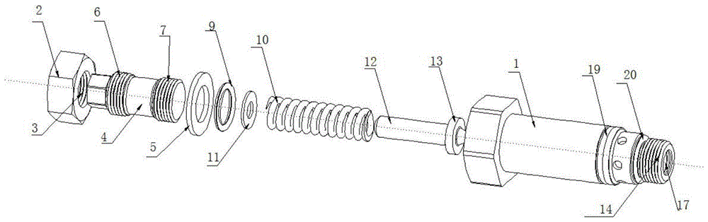 一种螺纹插装直动溢流阀的制作方法