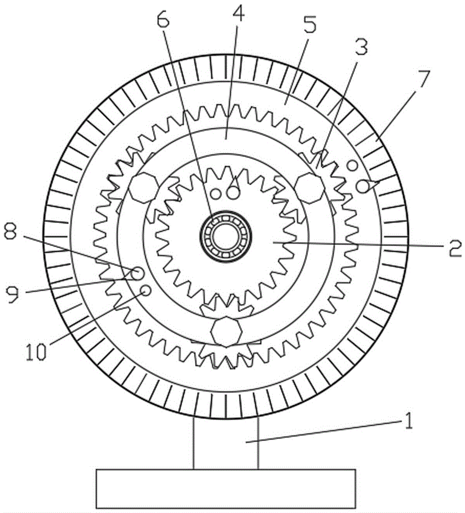 一种行星齿轮机构变速运动演示教具的制作方法