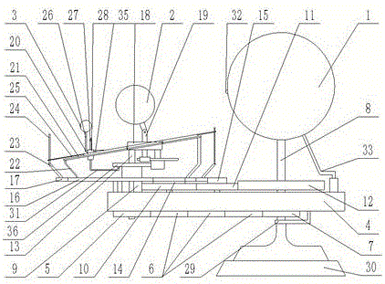 一种地月日三球运行仪的制作方法