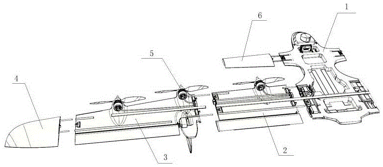 一种垂直起降固定翼飞行器机翼快速连接结构的制作方法