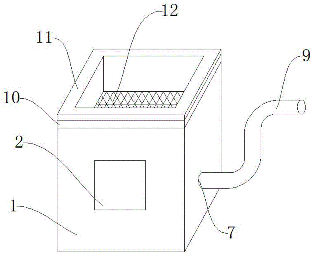 带曝气阻隔装置的小型隔油器的制作方法