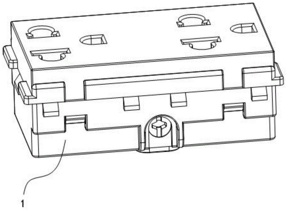 插件无弹簧一体成型多功能插座结构的制作方法