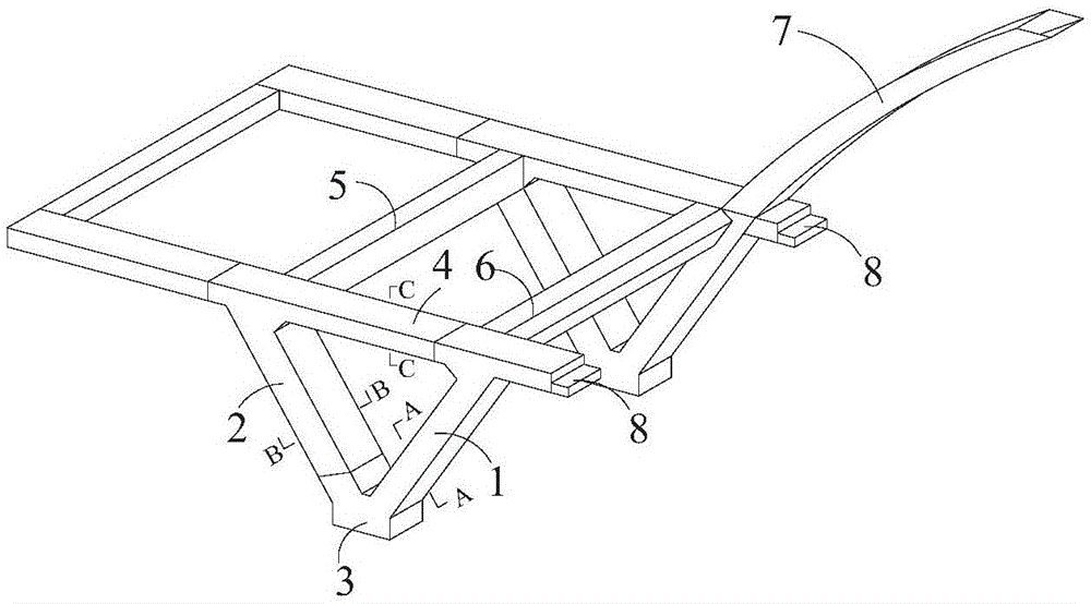 三角刚架及预制拼装钢混组合三角刚架拱桥的制作方法