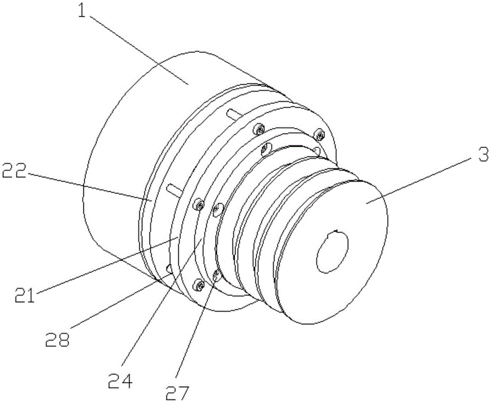 一种皮带轮型涡流式联轴器的制作方法