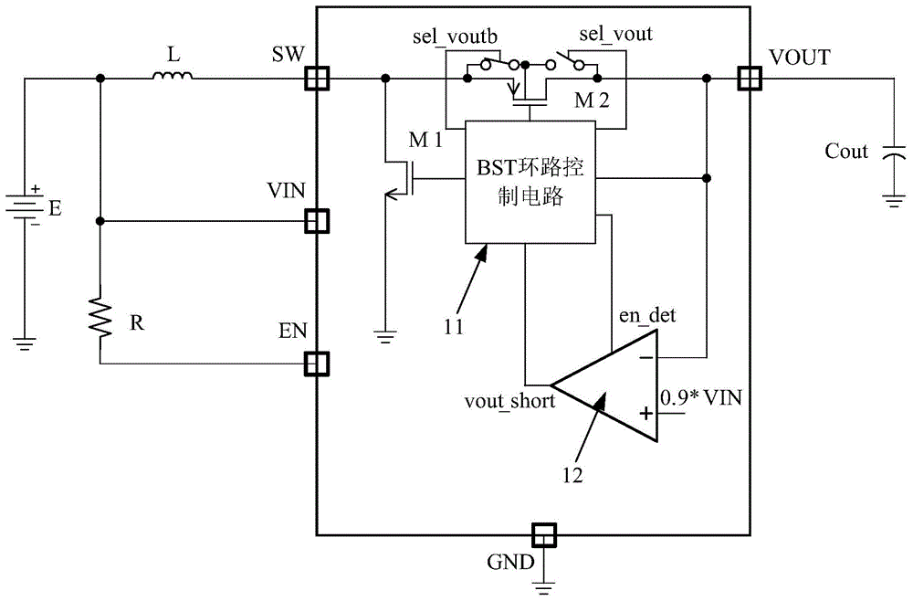 升压芯片及其短路保护电路的制作方法