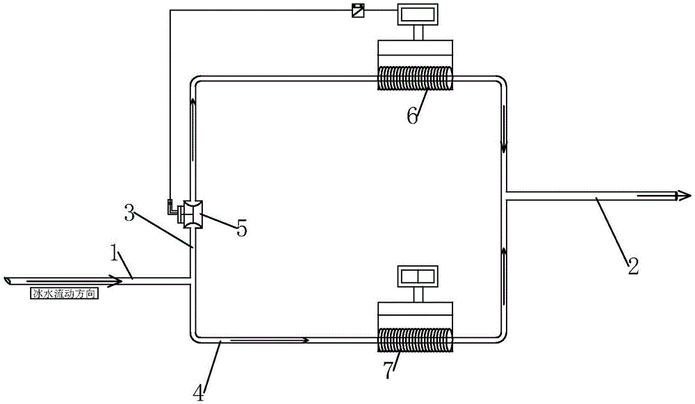 冰水机管道阀门自动切换装置的制作方法