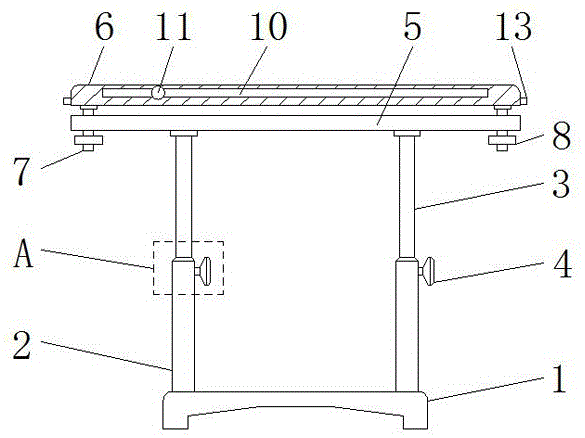 一种机械制图教学图纸支架的制作方法