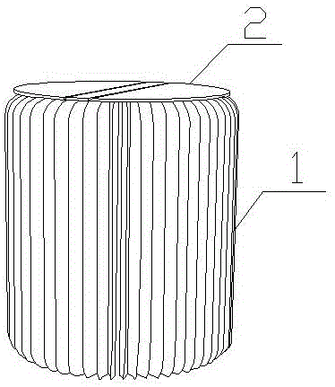 一种嵌入式折叠纸凳的制作方法