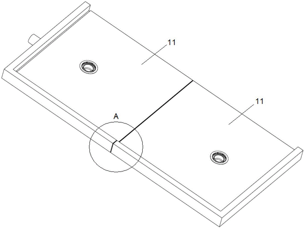 整体卫浴拼接型底板的制作方法