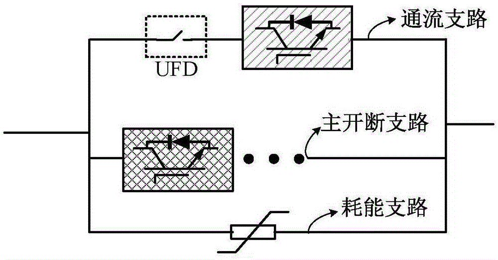 具有重合闸能力的混合式直流断路器缓冲支路的制作方法