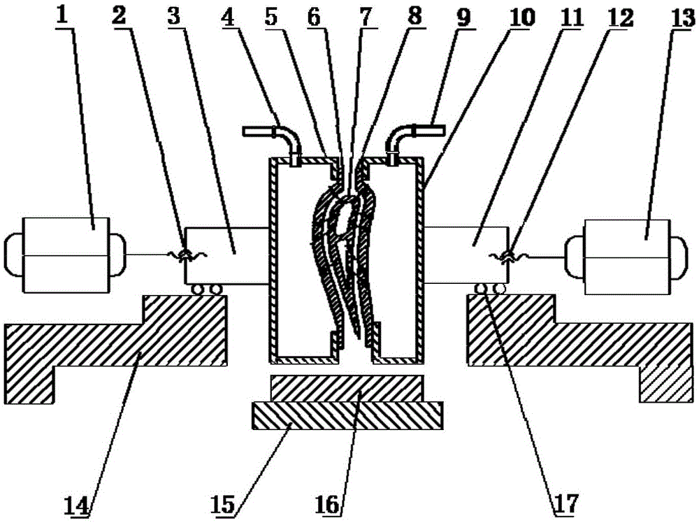 一种利用阵列水射流解决涡轮叶片热障涂层堵孔的装置与方法与流程