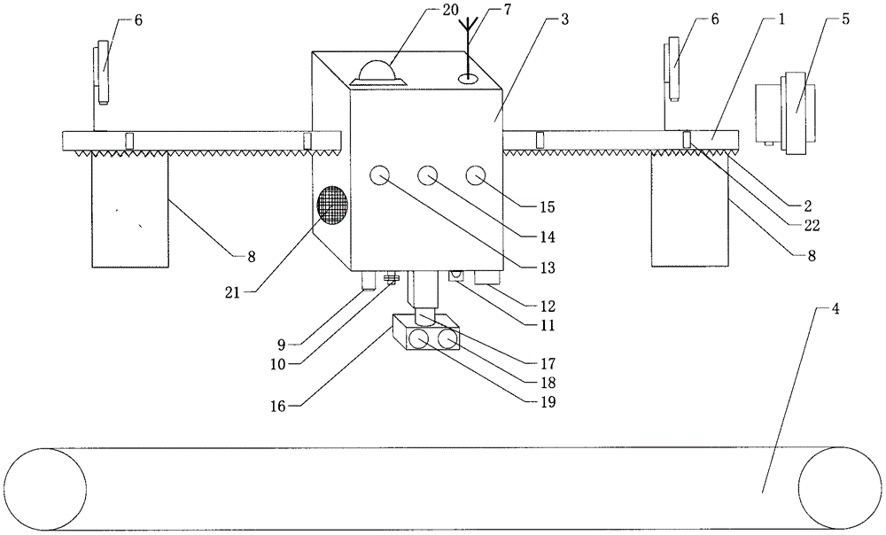 一种矿用带式输送机沿线自动巡检系统的制作方法