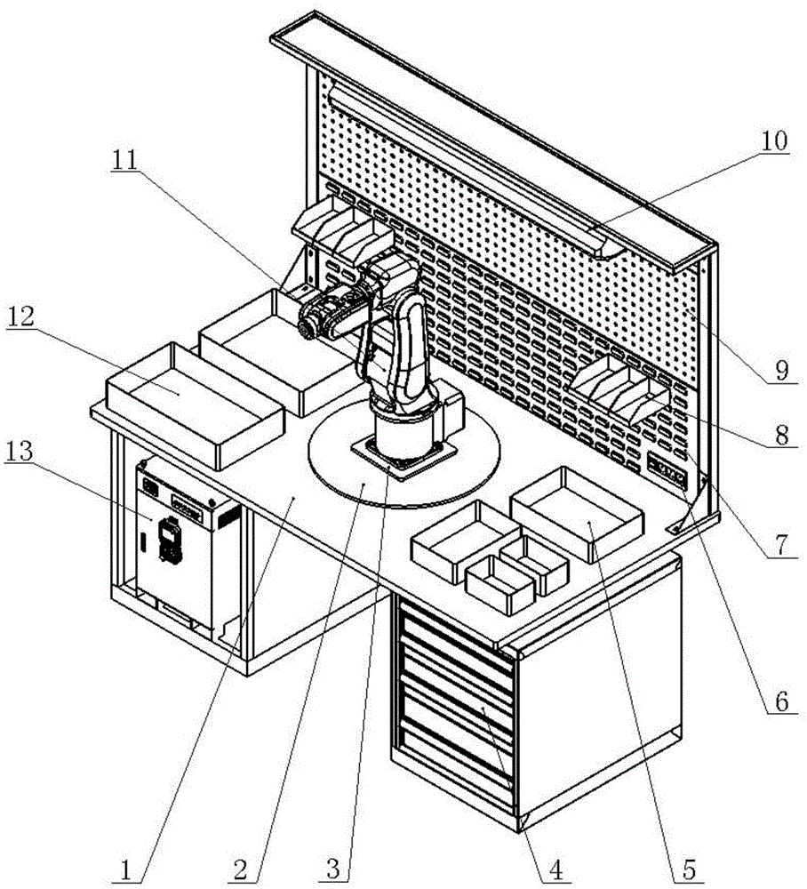一种工业机器人拆装实训平台的制作方法